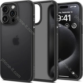 Spigen Ultra hybrid mat for Apple iPhone 15 Pro Max frost Black