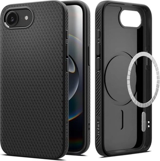 Spigen liquid Air MagFit для Эпл Айфон 16e Matte черный
