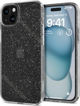 Spigen liquid Crystal Glitter for Apple iPhone 15 Crystal quartz 