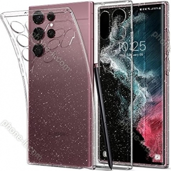Spigen liquid Crystal Glitter for Samsung Galaxy S22 Ultra Crystal clear 