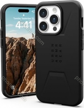 UAG Civilian case with MagSafe for Apple iPhone 15 Pro black 