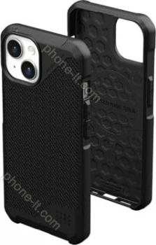 UAG Metropolis LT case with MagSafe for Apple iPhone 15 Kevlar Black