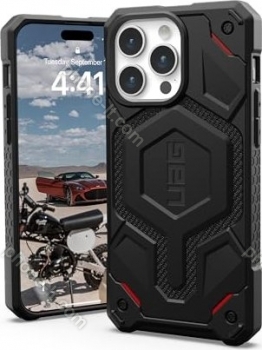 UAG Monarch Pro Kevlar case with MagSafe for Apple iPhone 15 Pro Max Kevlar Black 