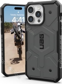 UAG Pathfinder case with MagSafe for Apple iPhone 15 Pro Max silver 