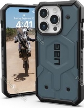UAG Pathfinder case with MagSafe for Apple iPhone 15 Pro Cloud Blue 