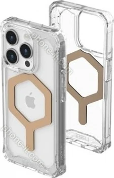 UAG Plyo case with MagSafe for Apple iPhone 15 Pro Ice/gold