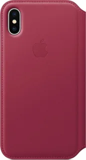 Apple кожа Folio Case для iPhone X Berry Red