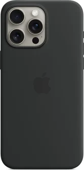 Appleсиликон Case с MagSafe для iPhone 15 Pro Max Black