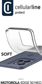 Cellularline Soft Cover для Motorola Edge 50 Neo Transparent