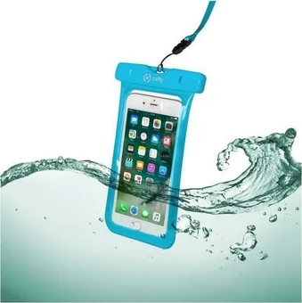 Celly Splash Bag 6.2" Blue