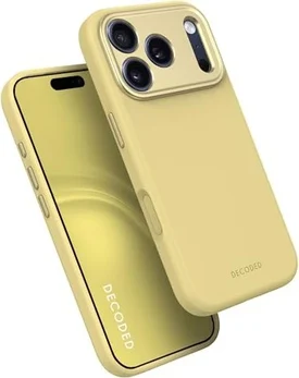 Decoded AntiMicrobial Silicone Back Cover для Apple iPhone 17 Pro yuma yellow