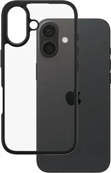 PanzerGlass Care Flagship Case Urban Combat Black Frame для Apple iPhone 16 Transparent
