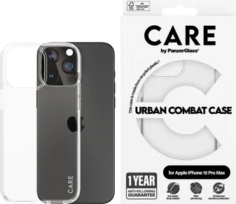 PanzerGlass Care Flagship Case Urban Combat для Apple iPhone 15 Pro Max Transparent