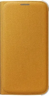 Samsung Flip Wallet Textil для Galaxy S6 Yellow