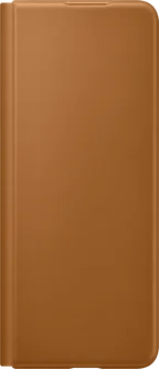 Samsung Leather Flip Cover для Galaxy Z Fold 3 5G Camel