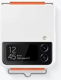 Samsung Silicone Cover с Strap для Galaxy Z Flip 4 White