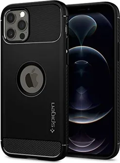 Spigen Rugged Armor для Apple iPhone 12 Pro/iPhone 12 Black