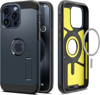 Spigen Tough Armor (MagFit) для Apple iPhone 15 Pro Max Metal Slate