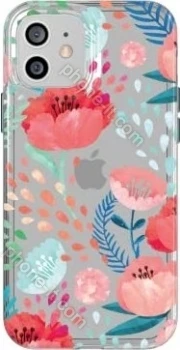 tech21 Evo Art Botanical Garden for Apple iPhone 12/12 Pro red
