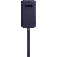 Apple iPhone 12 Pro Max Leather Sleeve with MagSafe Deep Violet 