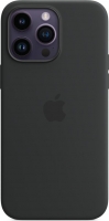 Apple silicone case with MagSafe for iPhone 14 Pro Max midnight 