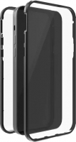 Black Rock 360° glass case for Apple iPhone 12/12 Pro transparent/black 