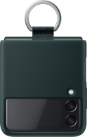 Samsung Silicone Cover with ring for Galaxy Z Flip 3 5G green 