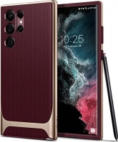 Spigen Neo hybrid for Samsung Galaxy S22 Ultra Burgundy 