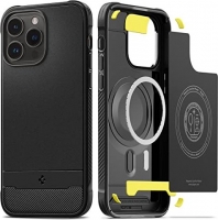 Spigen Rugged Armor MagFit for Apple iPhone 14 Pro Max Matte Black 