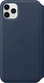 Эпл Айфон 11 Про Макс Leather Folio Deep Sea синий