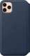 Эпл Айфон 11 Про Макс Leather Folio Deep Sea синий