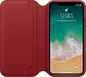 Эпл leather Folio case для Айфон X красный