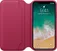 Apple кожа Folio Case для iPhone X Berry Red