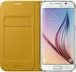 Samsung Flip Wallet Textil для Galaxy S6 Yellow