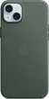 Apple Feingewebe case with MagSafe for iPhone 15 Plus immergrün