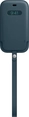 Эпл Айфон 12 мини Leather Sleeve with MagSafe Baltic синий
