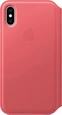Эпл Айфон XS Leather Folio Peony розовый