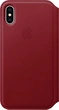 Эпл leather Folio case для Айфон X красный