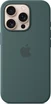 Эпл silicone case with MagSafe для Айфон 16 Про sea зеленый