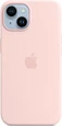 Эпл silicone case with MagSafe для Айфон 14 kalkrosa