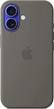 Эпл silicone case with MagSafe для Айфон 16 stone серый