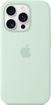 Эпл silicone case with MagSafe для Айфон 16 Про Aquamarin