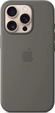 Эпл silicone case with MagSafe для Айфон 16 Про stone серый