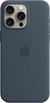 Эпл silicone case with MagSafe для Айфон 15 Про Макс sturmblau