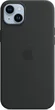 Apple silicone case with MagSafe для iPhone 14 Plus midnight