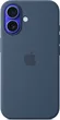 Apple silicone case with MagSafe для iPhone 16 Denim