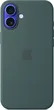 Apple silicone case with MagSafe для iPhone 16 Plus sea green