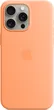 Apple silicone case with MagSafe для iPhone 15 Pro Max Sorbet orange