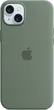 Apple silicone case with MagSafe для iPhone 15 Plus cypress