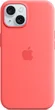 Apple silicone case with MagSafe для iPhone 15 Guave